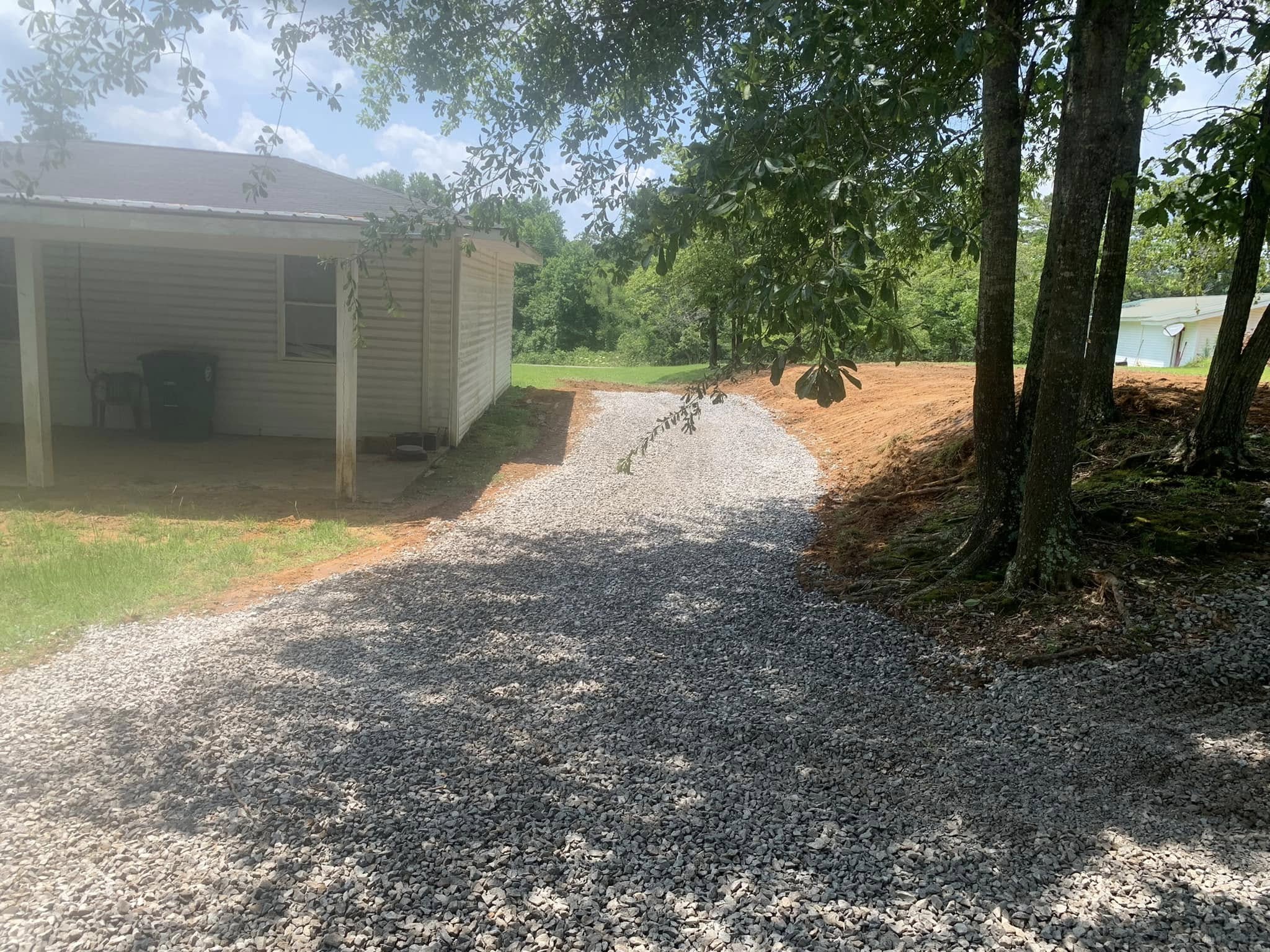 Site prep and dirt work for a new home foundation in Bremen, AL