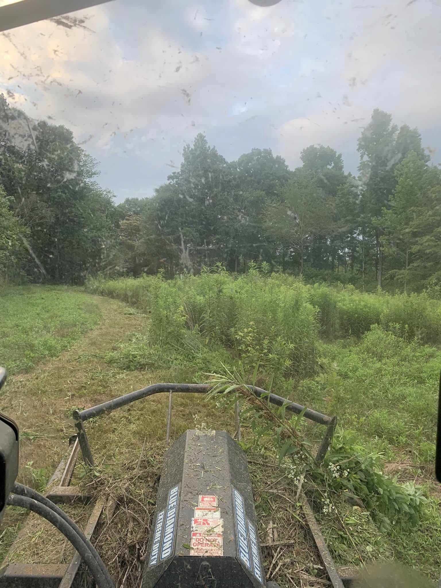 Compacted building pad ready for construction in Cullman County, AL